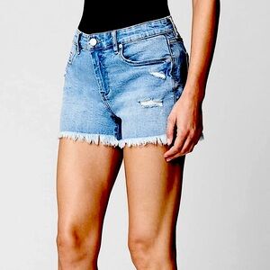 BLANK NYC BARROW VINTAGE HIGH RISE DENIM JEAN SHORT REVOLVE SIZE 26 NWT